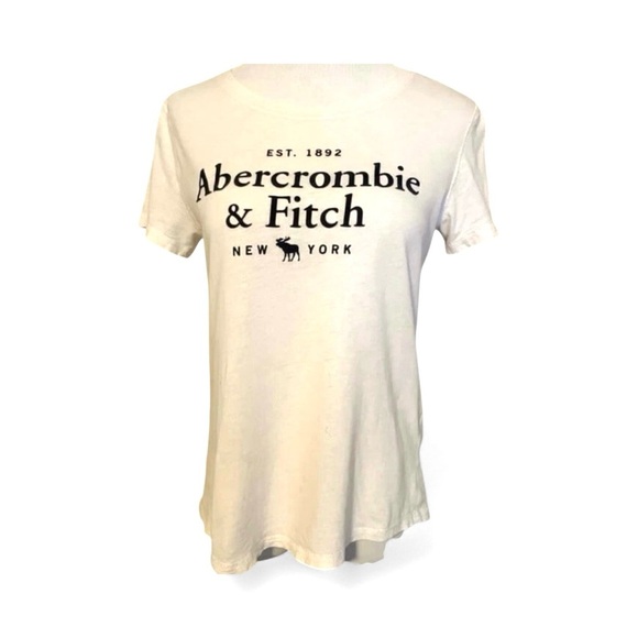 Abercrombie & Fitch Vintage White 1892 Tee Graphic T Shirt Y2K A & F - Picture 6 of 6